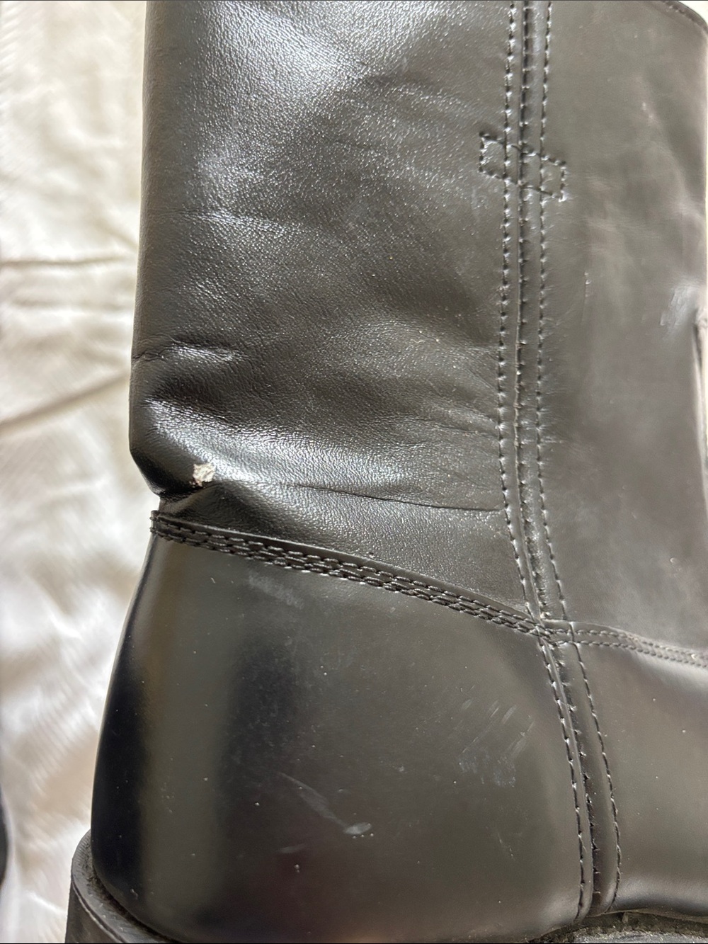 Sears Soft Jobs Super Cushioned Black Leather Boots Sz 7 D - Picture 10 of 10